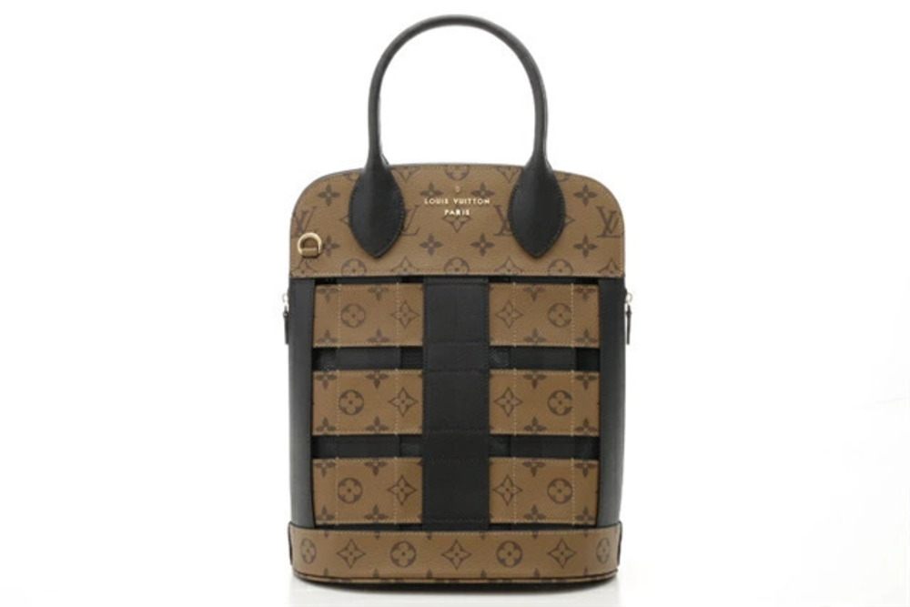LOUIS VUITTON Shoulder Bag Tressage Monogram Reverse